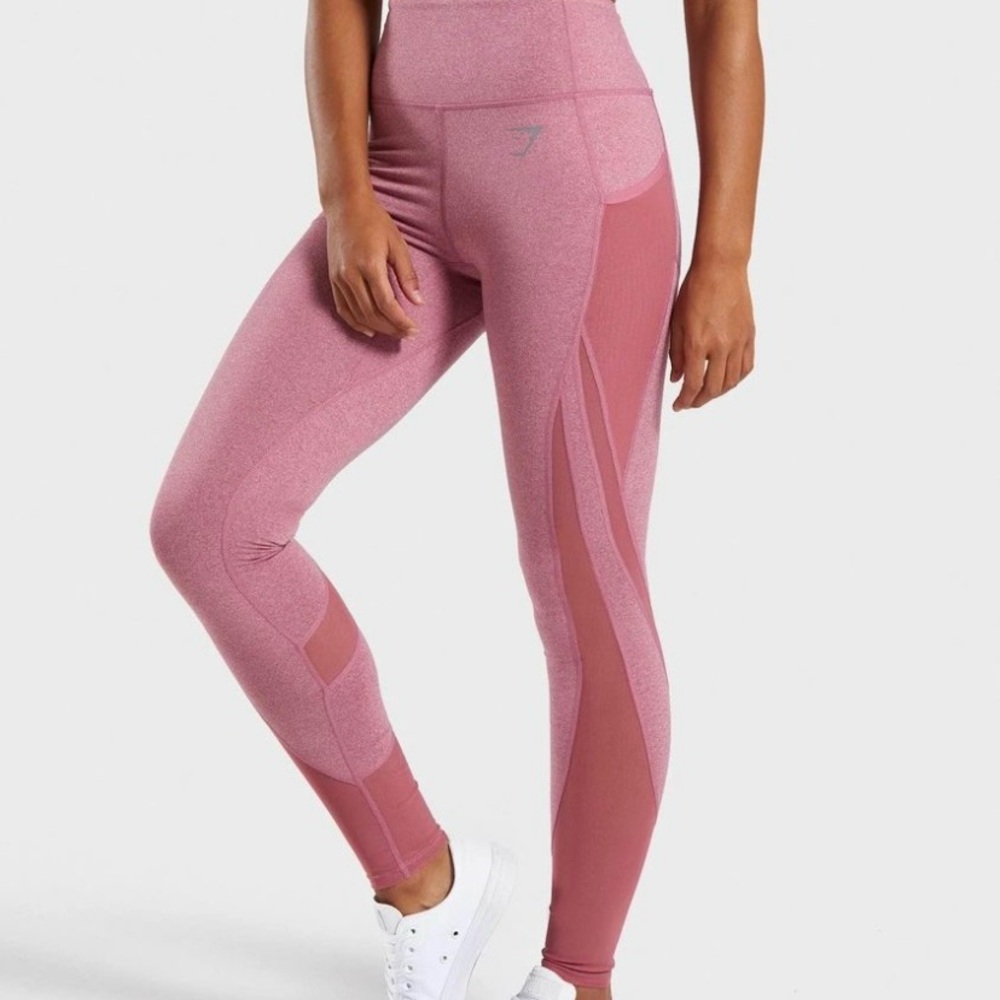Gymshark Sleek Sculpture Leggings 2.0, size XS, dusty pink, like new